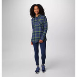 COLUMBIA - CALICO BASIN FLANNEL LONGSLEEVE | Collegiate Navy Multiplaid