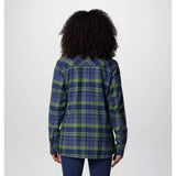 COLUMBIA - CALICO BASIN FLANNEL LONGSLEEVE | Collegiate Navy Multiplaid