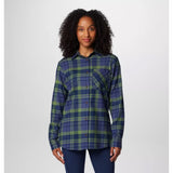 COLUMBIA - CALICO BASIN FLANNEL LONGSLEEVE | Collegiate Navy Multiplaid