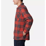 COLUMBIA - CORNELL WOODS FLEECE LINED SHIRT JACKET | Delta, Warp Red Woodsman Tartan