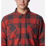 COLUMBIA - CORNELL WOODS FLEECE LINED SHIRT JACKET | Delta, Warp Red Woodsman Tartan