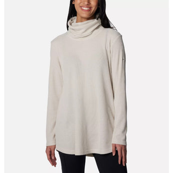 COLUMBIA - HOLLY HIDEAWAY WAFFLE COWL NECK PULLOVER | DARK STONE