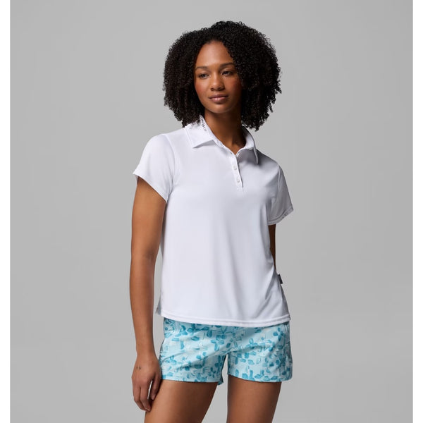 COLUMBIA - TIDAL TEE SHORT SLEEVE POLO | White