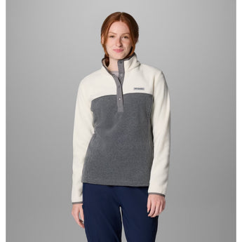 COLUMBIA - BENTON SPRINGS 1/2 SNAP PULLOVER | City Grey Heather Chalk