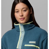 COLUMBIA - HELVETIA II CROPPED HALF SNAP FLEECE PULLOVER | Everblue Citron Haze