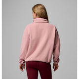 COLUMBIA - HELVETIA II CROPPED HALF SNAP FLEECE PULLOVER | Eraser Pink Fig Rich Wine