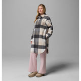 COLUMBIA - WILDEST VENTURE LONG FLEECE COAT | Dark Stone Extra Large Buffalo Check