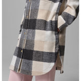 COLUMBIA - WILDEST VENTURE LONG FLEECE COAT | Dark Stone Extra Large Buffalo Check