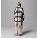 COLUMBIA - WILDEST VENTURE LONG FLEECE COAT | Dark Stone Extra Large Buffalo Check