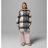 COLUMBIA - WILDEST VENTURE LONG FLEECE COAT | Dark Stone Extra Large Buffalo Check