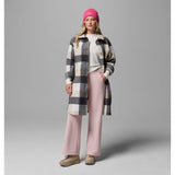 COLUMBIA - WILDEST VENTURE LONG FLEECE COAT | Dark Stone Extra Large Buffalo Check