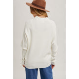 BLUIVY - SLOUCH NECK DOLMAN PULLOVER | CREAM