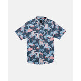 RVCA - DAY BREAK SS BUTTON-UP | DUCK BLUE