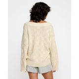 RVCA - HARMONY V NECK SWEATER | SAND