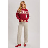 BLUIVY - FESTIVE HOLIDAY KNIT SWEATER | RUBY