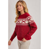 BLUIVY - FESTIVE HOLIDAY KNIT SWEATER | RUBY