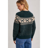 BLUIVY - FESTIVE HOLIDAY KNIT SWEATER | HUNTER GREEN