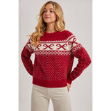 BLUIVY - FESTIVE HOLIDAY KNIT SWEATER | RUBY