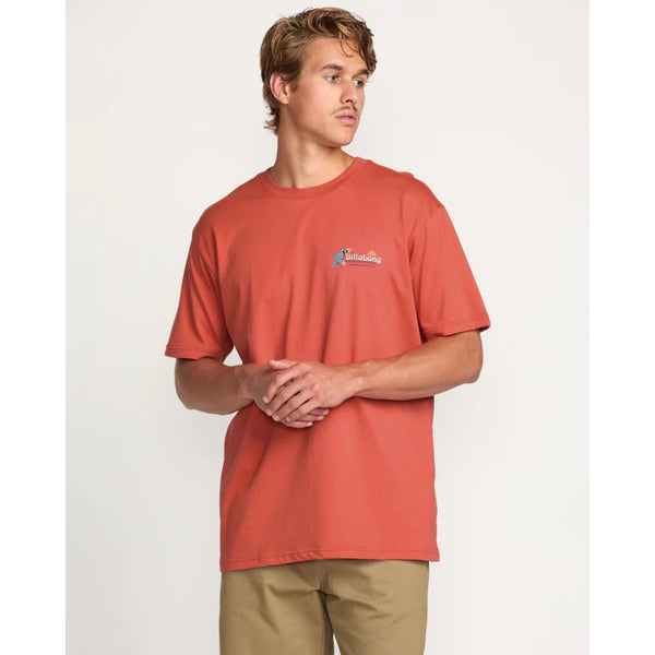 BILLABONG - LOUNGE PREMIUM TEE | Washed Red