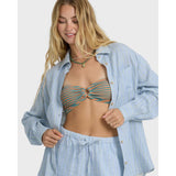 BILLABONG - WANDERER PRNTD L/S WOVEN TOP | Twilight Blue