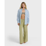 BILLABONG - WANDERER PRNTD L/S WOVEN TOP | Twilight Blue