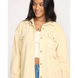 BILLABONG - FADEAWAY LONG SLEEVE SHACKET | Whitecap