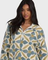 BILLABONG - ALL THE TIME SHERPA 1/2 ZIP| MASON BLUE