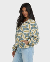 BILLABONG - ALL THE TIME SHERPA 1/2 ZIP| MASON BLUE