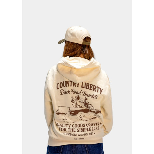 COUNTRY LIBERTY - BACKROAD BANDITS HOODIE | Natural