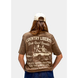 COUNTRY LIBERTY - BACKROAD BANDITS TEE | Washed Brown