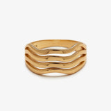 PURA VIDA - WAVY RING | GOLD