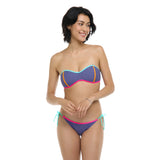 BODY GLOVE - VIBRATION TAINTED LOVE RETRO BANDEAU TOP | IRIS