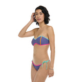 BODY GLOVE - VIBRATION TAINTED LOVE RETRO BANDEAU TOP | IRIS