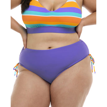 BODY GLOVE - HARMONY HIGH TIDE PLUS SIZE BIKINI BOTTOM | MULTI/HARMONY