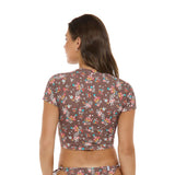 BODY GLOVE - BELLE REBEL CROP RASHGUARD | Latte
