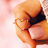PURA VIDA - HEART RING | ROSE GOLD