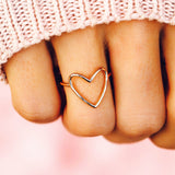 PURA VIDA - HEART RING | ROSE GOLD