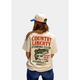 COUNTRY LIBERTY - HOOKED ON THE GOOD LIFE TEE | Natural