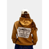 COUNTRY LIBERTY - BOTTOM DWELLER HOODIE | Brown