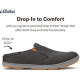 OLUKAI - NOHEA MESH (MENS) | DARK SHADOW/DARK SHADOW