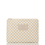 ALOHA COLLECTION - Petite Check Mid Pouch | Latte