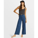 BILLABONG - FREE FALL HIGH-WAIST DENIM PANTS | OCEANA BLUE