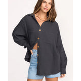 BILLABONG - SWEET SWELL LONG SLEEVE SHIRT | Black Sands