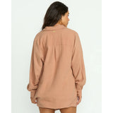 BILLABONG - SWEET SWELL LONG SLEEVE SHIRT | Rose Brown