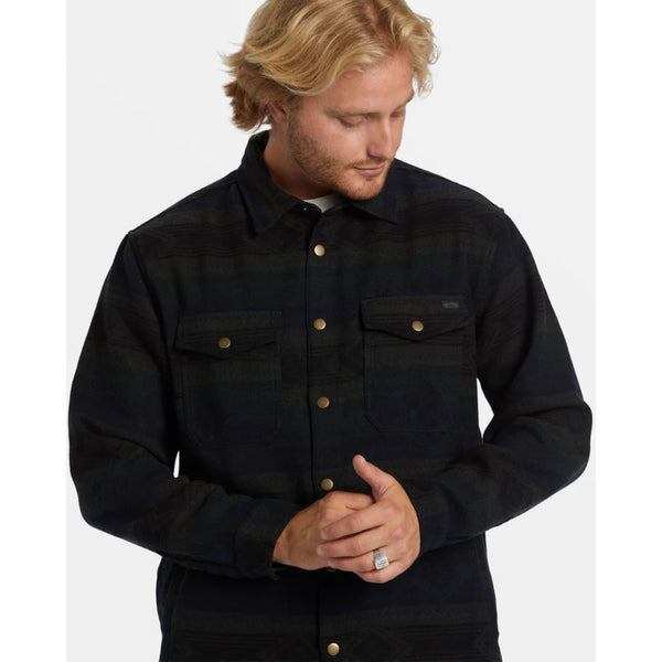 BILLABONG - LODGE LONG SLEEVE FLANNEL SHIRT | MILITARY