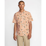 RVCA - BOTANICAL SS BUTTON-UP | DUSTY PINK