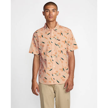 RVCA - BOTANICAL SS BUTTON-UP | DUSTY PINK