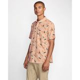 RVCA - BOTANICAL SS BUTTON-UP | DUSTY PINK