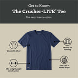LIFE IS GOOD - MENS CRUSHER LITE TEE | Keep Your Gin UP Slate Blue