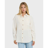 BILLABONG - WANDERER L/S WOVEN TOP | Salt Crystal